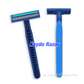 TPE Rubber Handle Twin Blade Beard Razor يمكن التخلص منه